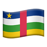 Repubblica Centrafricana Apple Emoji