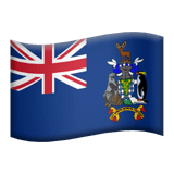 Georgia del Sud e Isole Sandwich Australi Apple Emoji