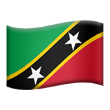 Saint Kitts e Nevis Apple Emoji