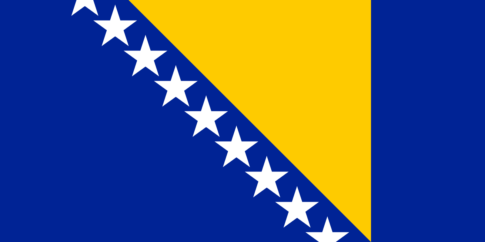 Bandiera della Bosnia ed Erzegovina Bandieremondo.it Bandiera della Bosnia ed Erzegovina Bandieremondo.it