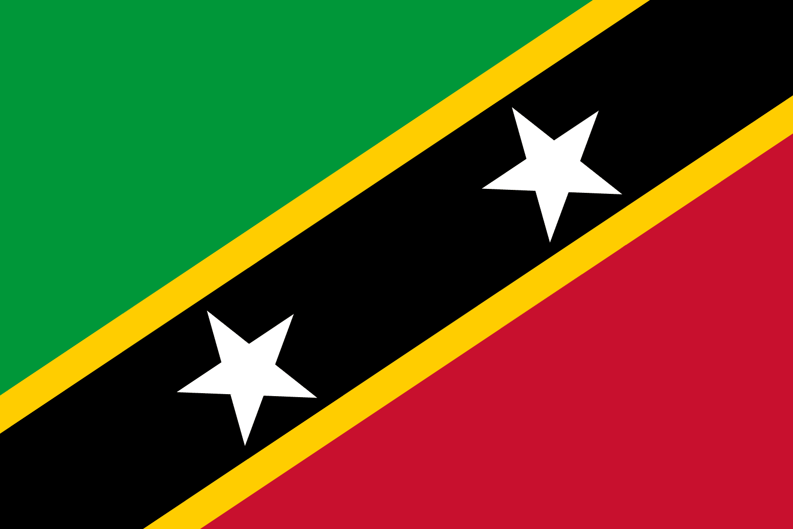 Bandiera di Saint Kitts e Nevis Bandieremondo.it