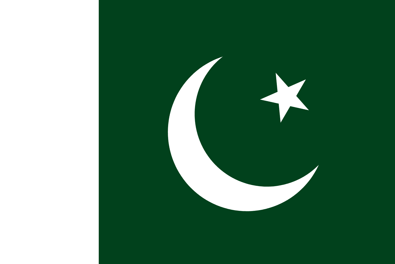 Bandiera Del Pakistan Bandiera Verde Pakistana Con Mezzaluna Musulmana E Stella - Immagini